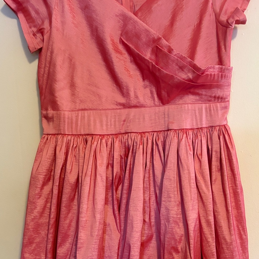 Valentine 💌 Pinup Couture Vibrant Pink Dress - Picture 3 of 7